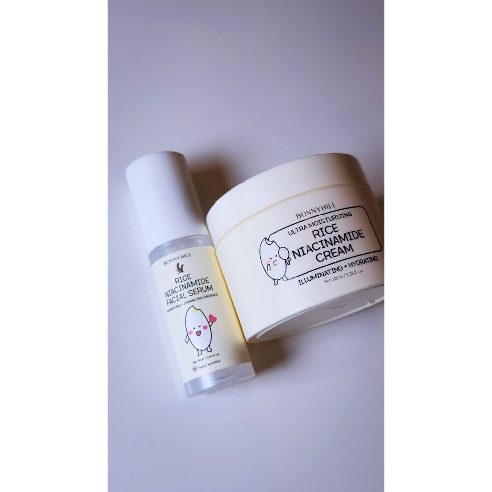 BONNYHILL Rice Niacinamide Serum + Cream Duo | Hydrating Glow